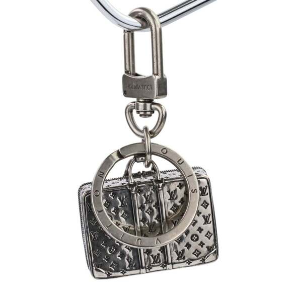LOUIS VUITTON The Sirius Travel Monogram Bag Charm Key Ring M62717 Silver Col... - Picture 2 of 16